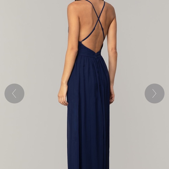 Navy Prom dress - Picture 3 of 3